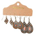 Boucles d'oreilles pendantes pour femmes 3 paires 18