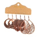 Boucles d'oreilles pendantes pour femmes 3 paires 40