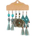 Boucles d'oreilles pendantes pour femmes 3 paires 43