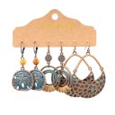 Boucles d'oreilles pendantes pour femmes 3 paires 7