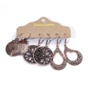 Boucles d'oreilles pendantes pour femmes 3 paires G1018 8