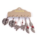 Boucles d'oreilles pendantes pour femmes 3 paires G1018 11