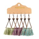 Boucles d'oreilles pendantes pour femmes 3 paires G1068 7