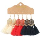 Boucles d'oreilles pendantes pour femmes 3 paires G1068 30