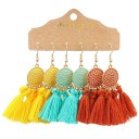 Boucles d'oreilles pendantes pour femmes 3 paires G1068 31