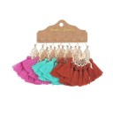 Boucles d'oreilles pendantes pour femmes 3 paires G1068 32