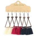 Boucles d'oreilles pendantes pour femmes 3 paires G1068 14