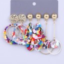 Boucles d'oreilles pendantes pour femmes 3 paires G392 10