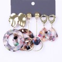 Boucles d'oreilles pendantes pour femmes 3 paires G392 14