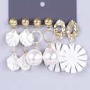 Boucles d'oreilles pendantes pour femmes 3 paires G392 23
