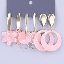 Boucles d'oreilles pendantes pour femmes 3 paires G392 25