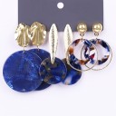 Boucles d'oreilles pendantes pour femmes 3 paires G392 27