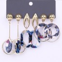 Boucles d'oreilles pendantes pour femmes 3 paires G392 28