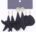 Boucles d'oreilles pendantes pour femmes 3 paires G392 7