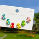 Boucles d'oreilles pendantes pour femmes 6 pièces 4