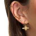 Boucles d'oreilles pendantes pour femmes abeille 5