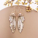 Boucles d'oreilles pendantes pour femmes ailes 14