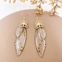 Boucles d'oreilles pendantes pour femmes ailes 5