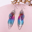 Boucles d'oreilles pendantes pour femmes ailes 27