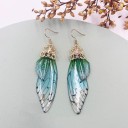Boucles d'oreilles pendantes pour femmes ailes 7