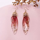 Boucles d'oreilles pendantes pour femmes ailes 12