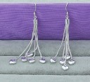 Boucles d'oreilles pendantes pour femmes avec cœurs G696 3