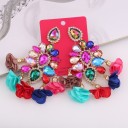 Boucles d'oreilles pendantes pour femmes avec cristal G1239 9