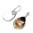 Boucles d'oreilles pendantes pour femmes avec dessin 1