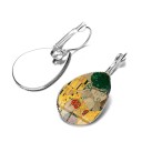 Boucles d'oreilles pendantes pour femmes avec dessin 2