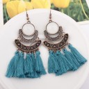 Boucles d'oreilles pendantes pour femmes avec frange G162 11