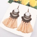 Boucles d'oreilles pendantes pour femmes avec frange G162 12