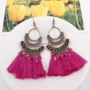 Boucles d'oreilles pendantes pour femmes avec frange G162 15