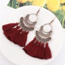 Boucles d'oreilles pendantes pour femmes avec frange G162 17
