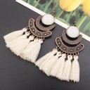 Boucles d'oreilles pendantes pour femmes avec frange G162 5