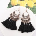Boucles d'oreilles pendantes pour femmes avec frange G162 6
