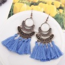 Boucles d'oreilles pendantes pour femmes avec frange G162 7