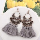 Boucles d'oreilles pendantes pour femmes avec frange G162 10