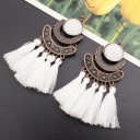 Boucles d'oreilles pendantes pour femmes avec frange G162 2