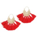 Boucles d'oreilles pendantes pour femmes avec frange G417 19