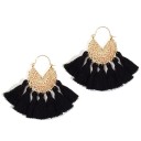 Boucles d'oreilles pendantes pour femmes avec frange G417 20
