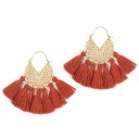 Boucles d'oreilles pendantes pour femmes avec frange G417 21