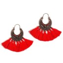 Boucles d'oreilles pendantes pour femmes avec frange G417 6