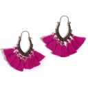 Boucles d'oreilles pendantes pour femmes avec frange G417 9