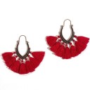 Boucles d'oreilles pendantes pour femmes avec frange G417 10