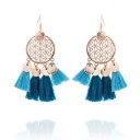 Boucles d'oreilles pendantes pour femmes avec frange G442 4