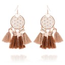 Boucles d'oreilles pendantes pour femmes avec frange G442 5