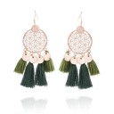Boucles d'oreilles pendantes pour femmes avec frange G442 6