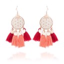 Boucles d'oreilles pendantes pour femmes avec frange G442 8