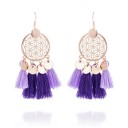 Boucles d'oreilles pendantes pour femmes avec frange G442 9