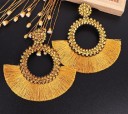 Boucles d'oreilles pendantes pour femmes avec frange G580 11